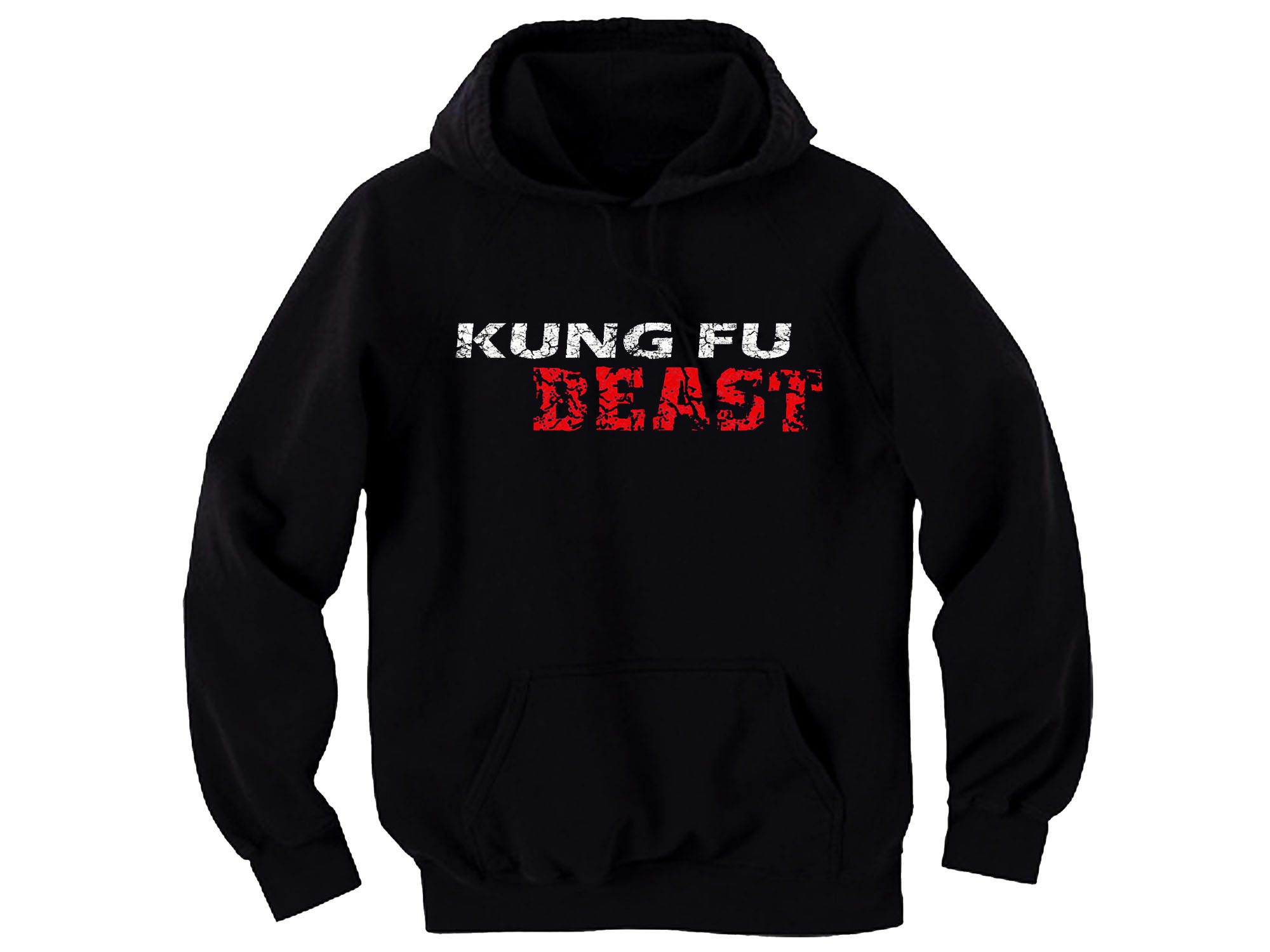 Kung fu beast martial arts MMA black hoodie